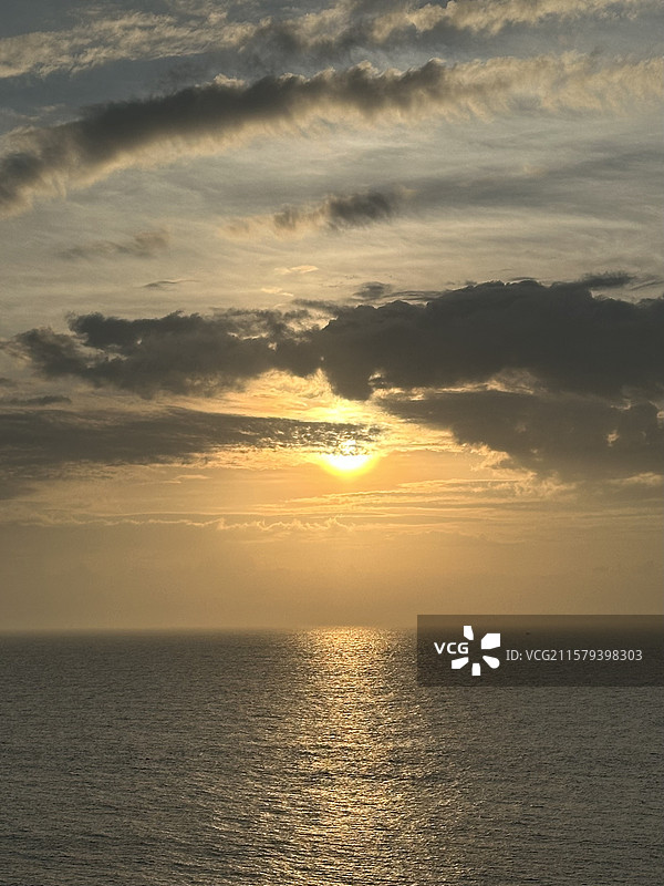 夏天霞浦北礵岛可门黄昏海上日落自然风光图片素材
