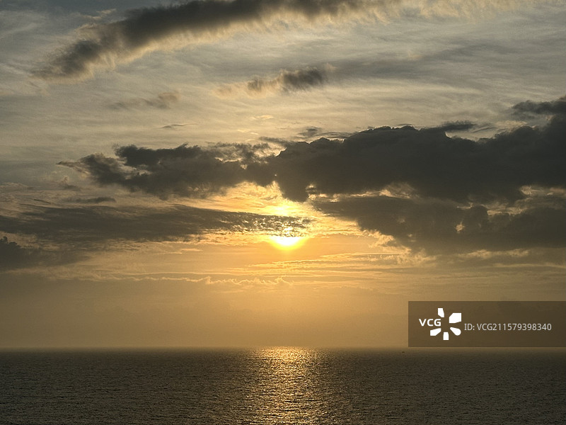 夏天霞浦北礵岛可门黄昏海上日落自然风光图片素材