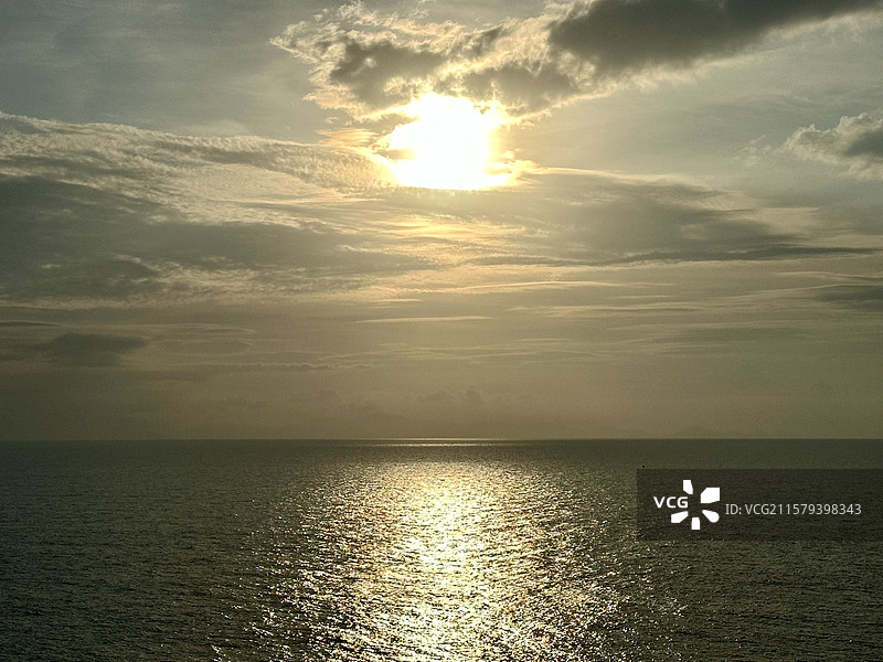 夏天霞浦北礵岛可门黄昏海上日落自然风光图片素材