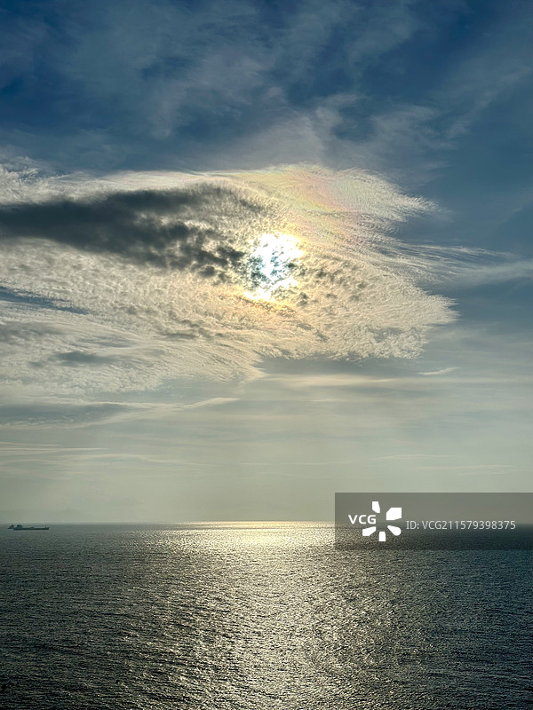 夏天霞浦北礵岛可门黄昏海上日落自然风光图片素材