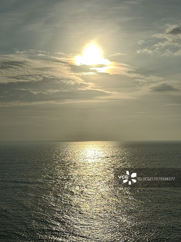 夏天霞浦北礵岛可门黄昏海上日落自然风光图片素材