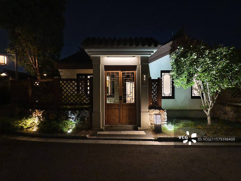 宁波镇海开元观堂古建筑图片素材