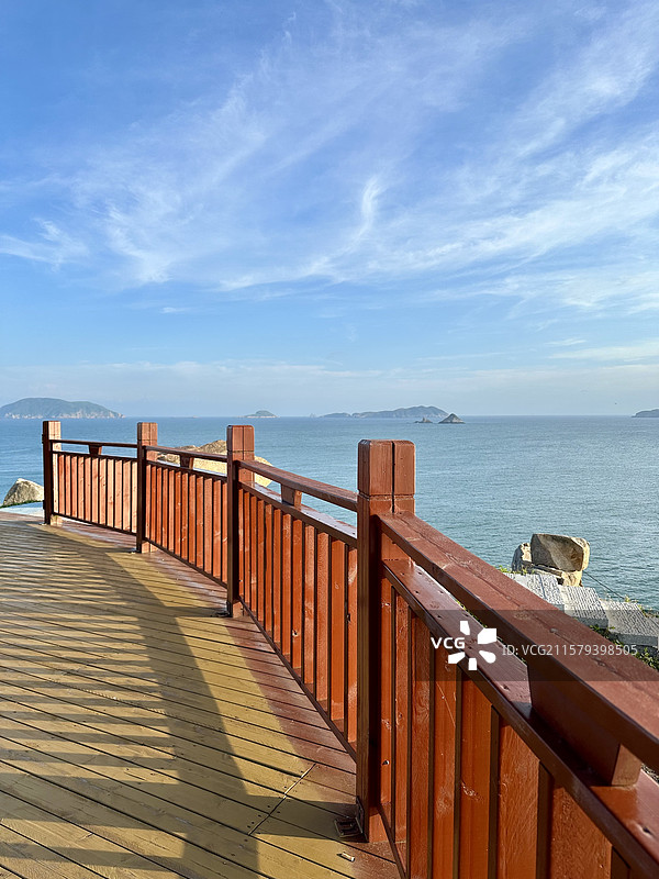 夏天霞浦北礵岛可门日落大海观景平台图片素材