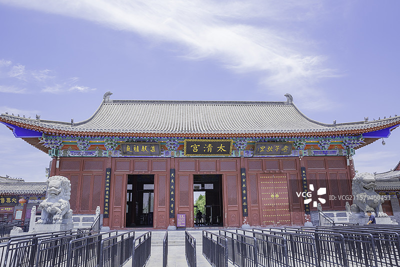 河南省鹿邑县太清宫镇老子故里太清宫--2001年为全国重点文物保护单位图片素材
