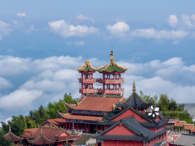 四川宜宾蜀南竹海龙吟寺图片素材