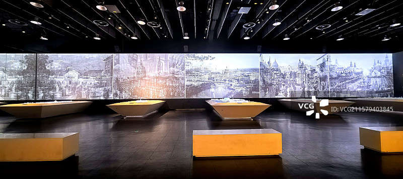 上海世博会博物馆风光系列之建筑内部景观.展厅图片素材