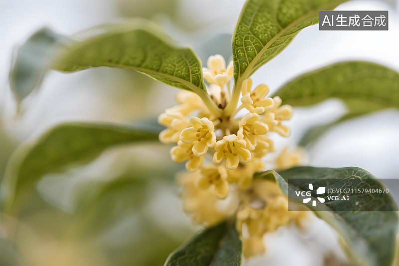 【AI数字艺术】桂花盛开香满枝头图片素材