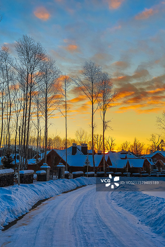 长白山万达小镇图片素材