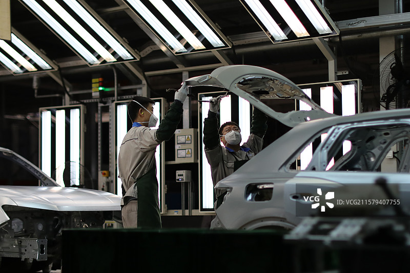 一汽大众（天津）华北基地总装车间装配组图图片素材