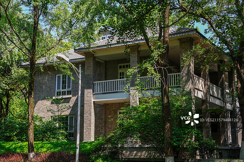 南京大学鼓楼校区百年校区夏季风光图片素材