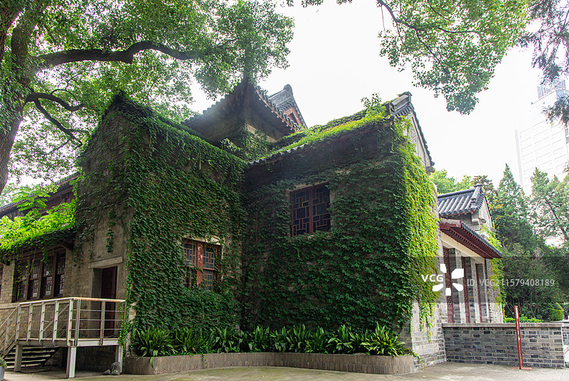 南京大学鼓楼校区百年校区夏季风光图片素材