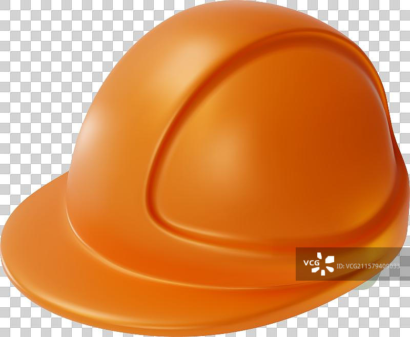 3D建筑工人安全帽，施工与维修概念图片素材