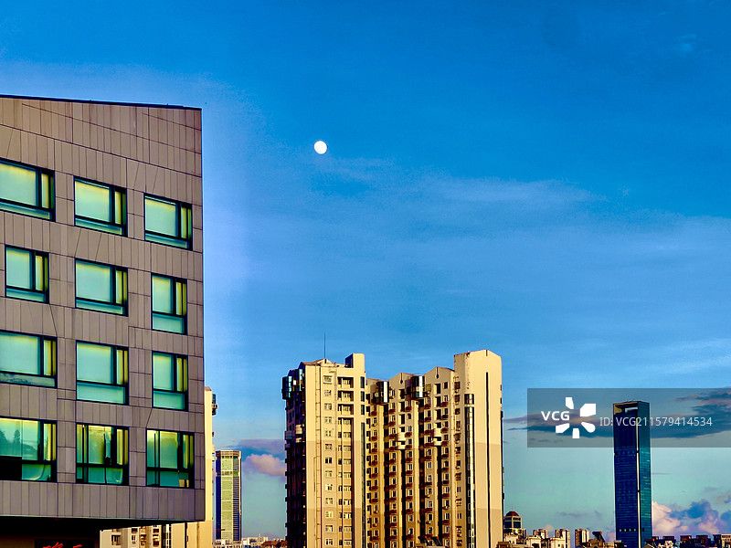 皓月当空   深圳福田图片素材