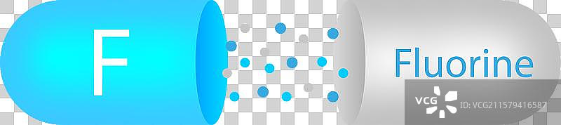氟化物胶囊用于医疗设计药房图片素材