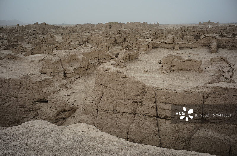 吐鲁番交河古城遗址图片素材