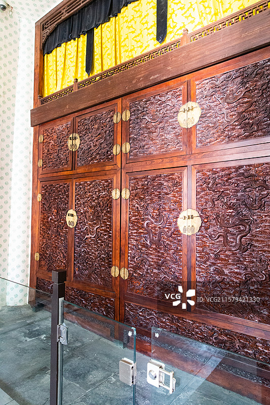 故宫寿康宫室内原貌展图片素材