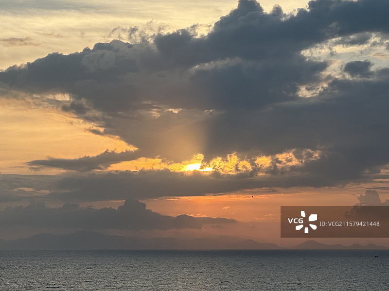 夏天霞浦北礵岛可门大海日落晚霞自然风光图片素材