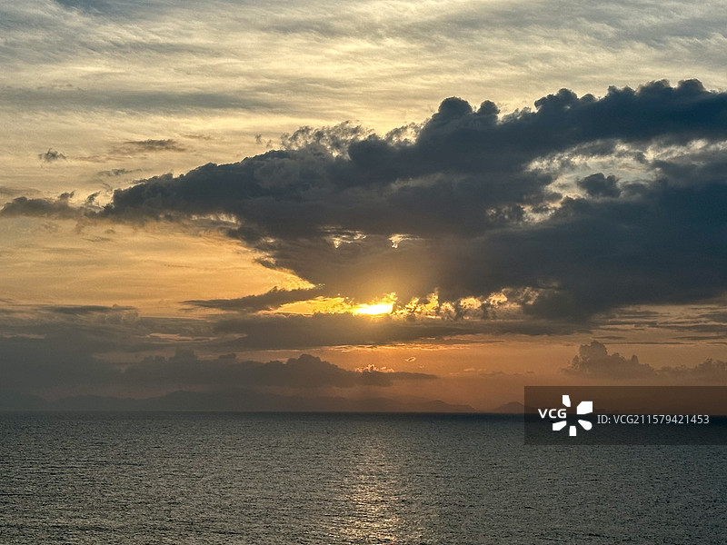 夏天霞浦北礵岛可门大海日落晚霞自然风光图片素材