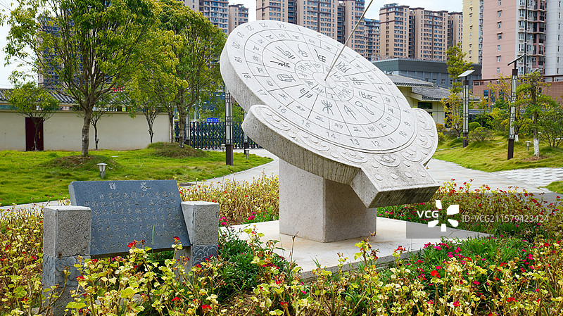 日晷时间流逝时辰历史风云变幻图片素材