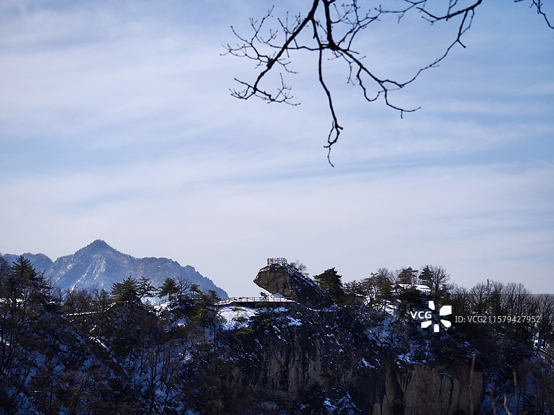 西安祥峪森林公园卧虎峰图片素材