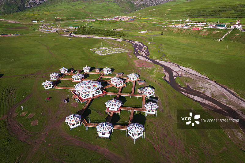 青海玉树囊谦县自然风光图片素材