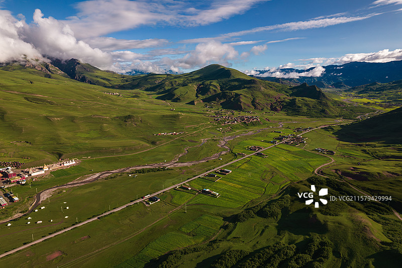 青海玉树囊谦县自然风光图片素材