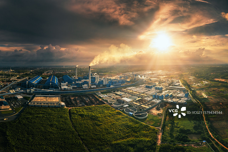 广西北海市铁山港区兴港工业园区风光图片素材