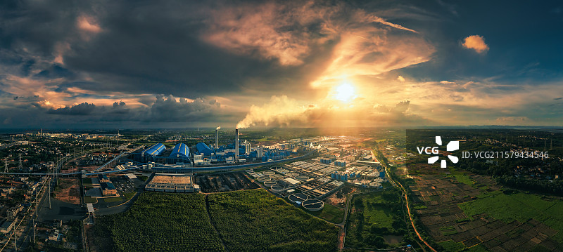 广西北海市铁山港区兴港工业园区风光图片素材