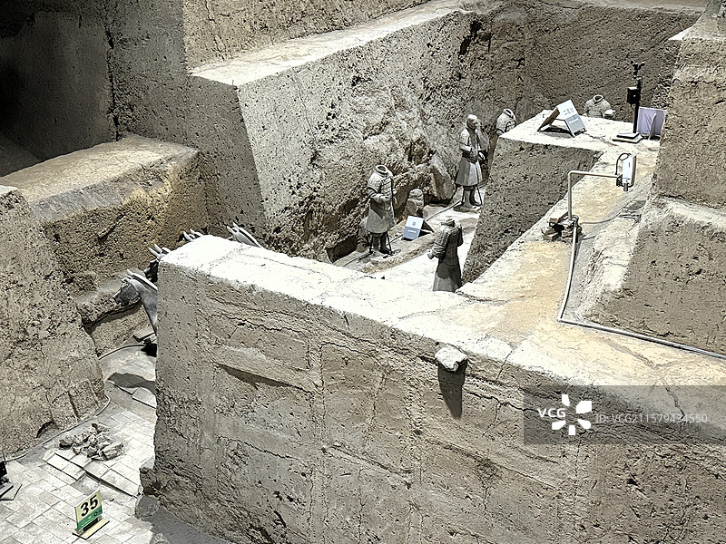 西安兵马俑三号坑图片素材