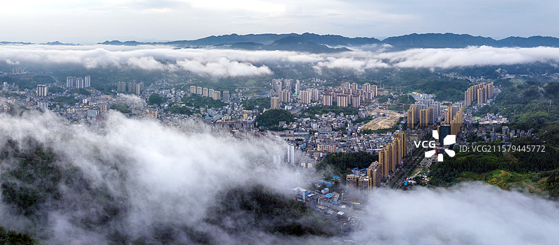 咸丰县城风光图片素材