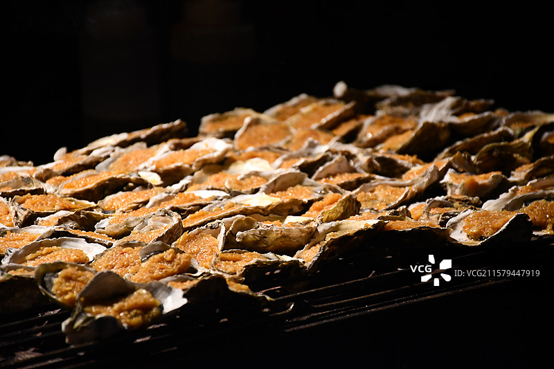 烤生蚝图片素材