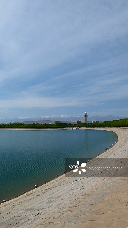 嘉峪关东湖图片素材