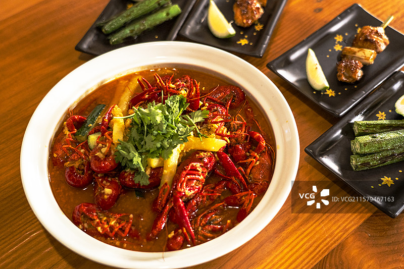 麻辣小龙虾-经典美食图片素材