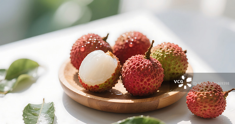 荔枝特写镜头图片素材