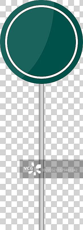 空白绿色交通标志图片素材