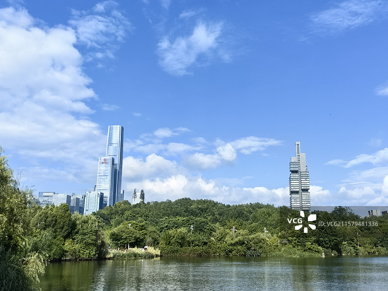 观山湖一角图片素材