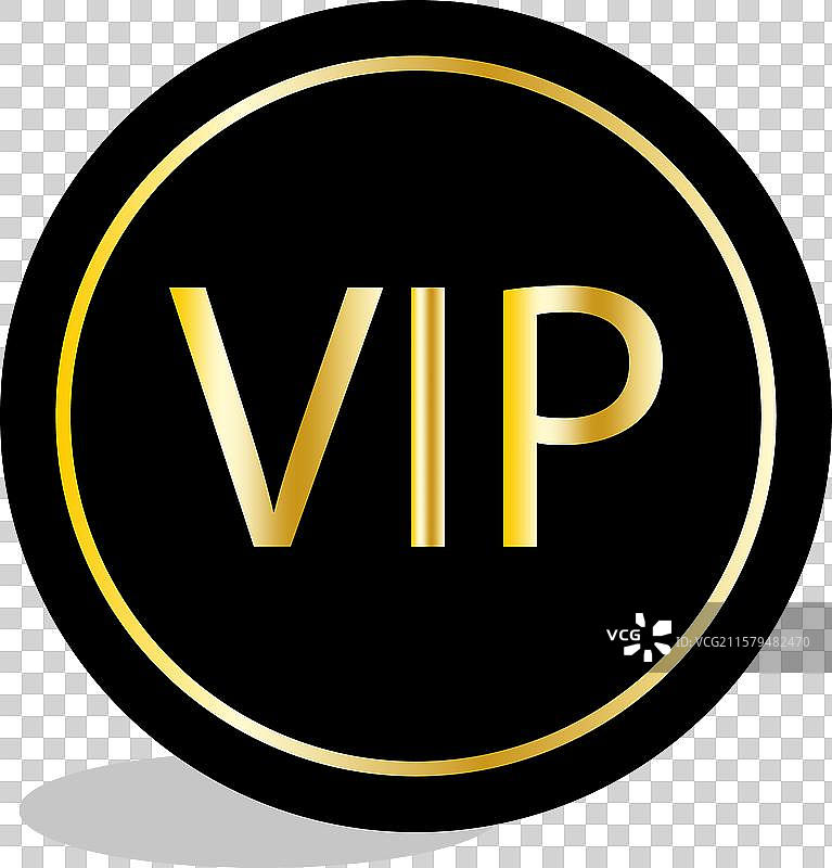 黑色金色圆形VIP概念设计图片素材
