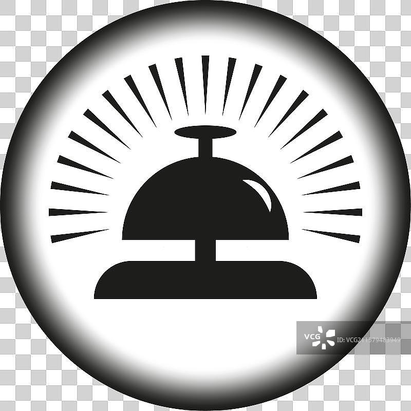 服务铃符号 注意呼叫标志图片素材