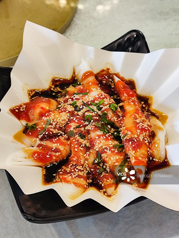 粤式美食混酱肠粉图片素材