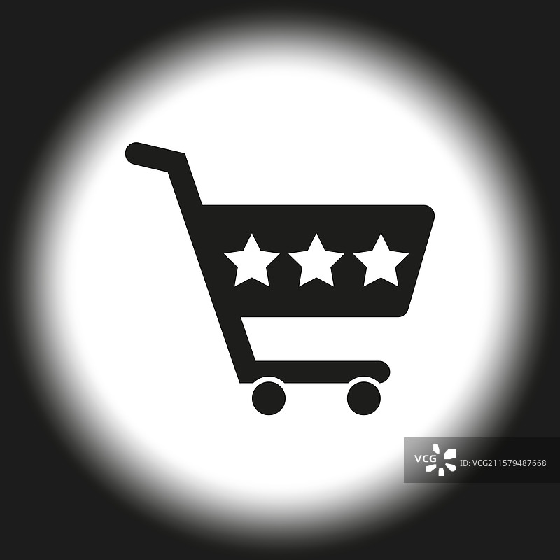 购物车评分图标客户评价概念图片素材