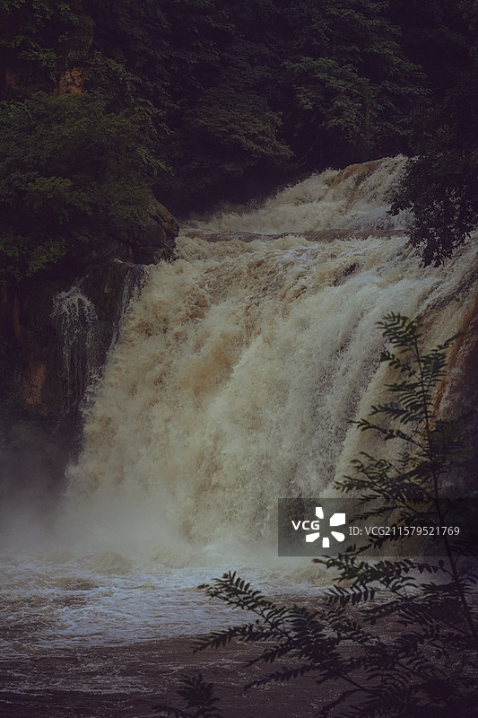 石林小叠水瀑布大叠水瀑布桃花潭瀑布图片素材