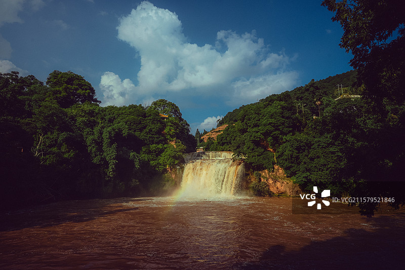 石林小叠水瀑布大叠水瀑布桃花潭瀑布图片素材
