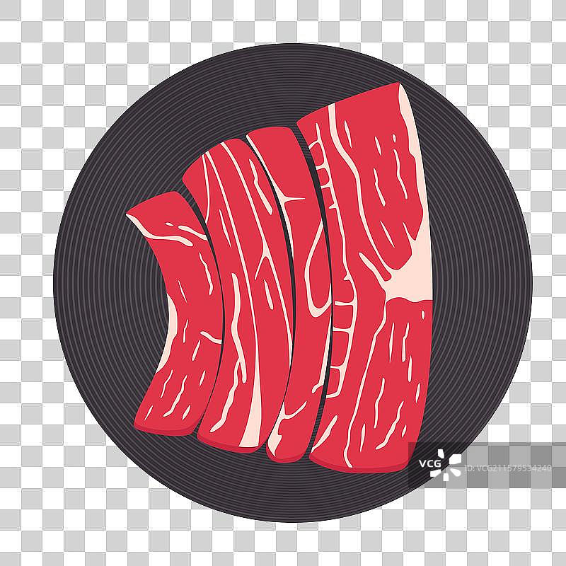 装盘牛肉牛排图片素材