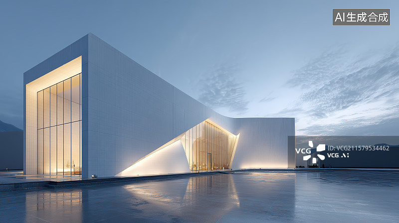 【AI数字艺术】城市建筑风光道路平台图片素材