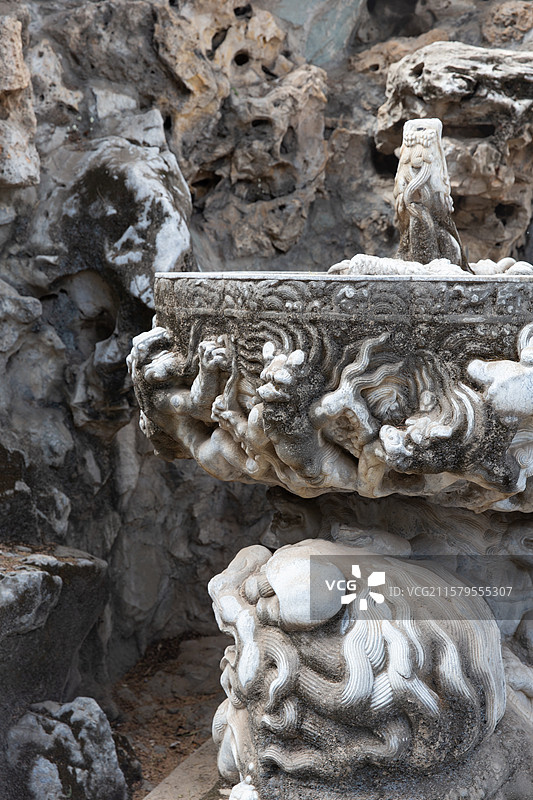 故宫御花园堆秀山御景庭图片素材