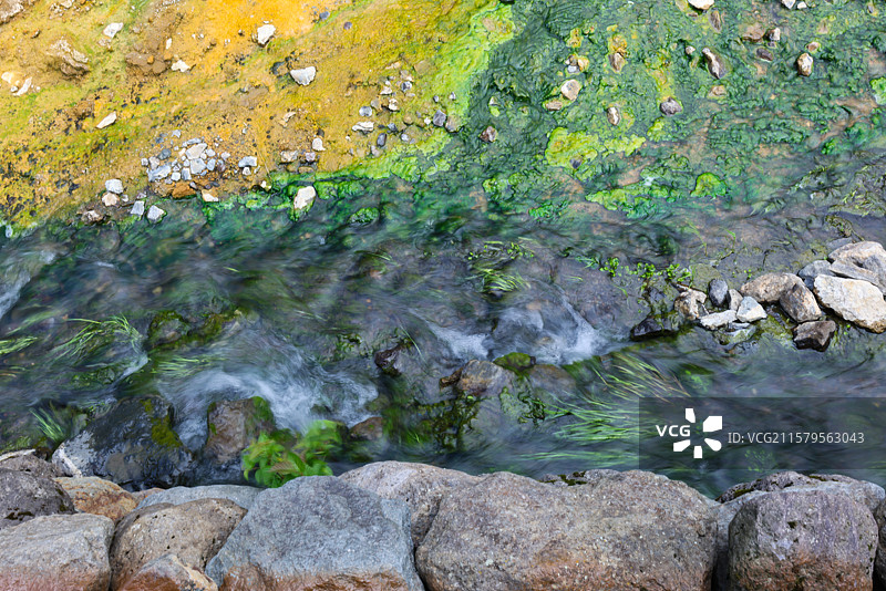 吉林长白山聚龙温泉群风光图片素材