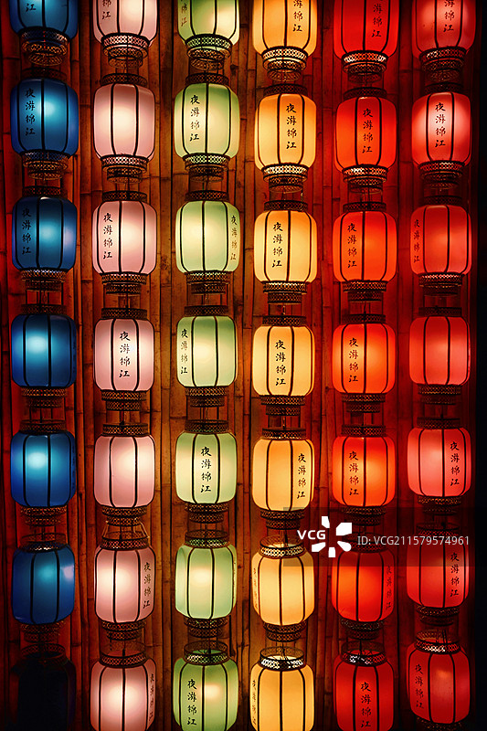 锦江夜游图片素材