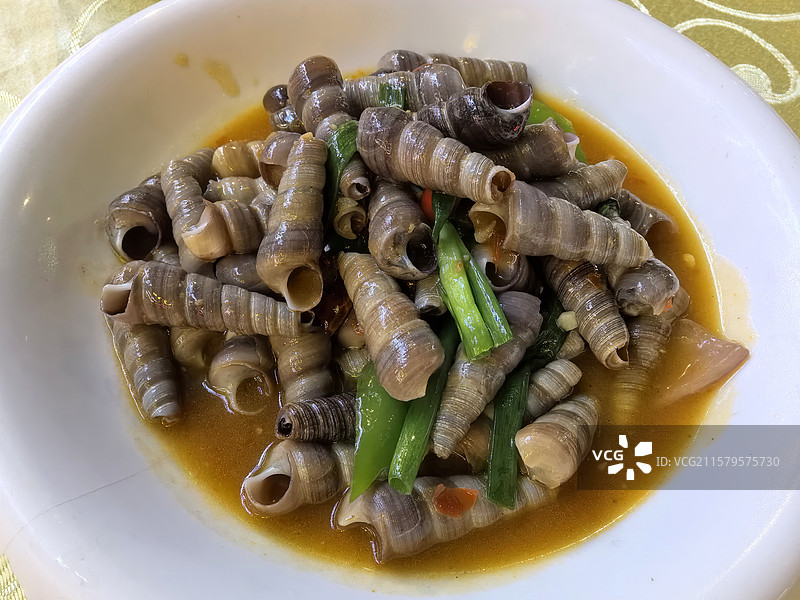 炒钉螺图片素材