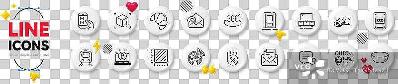 电视柜、美元、入口线条图标图片素材