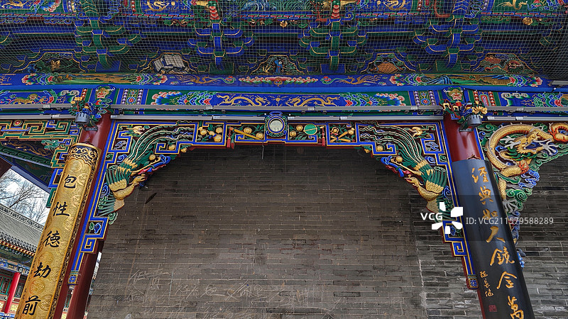 五台山大文殊寺，占地广阔，建筑宏伟，融合汉藏风格，殿宇精美，文物众多，是佛教圣地的一颗璀璨明珠图片素材